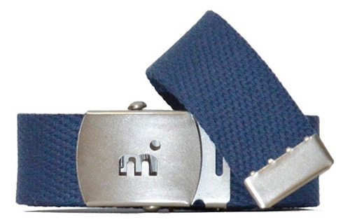 Cinturón Lona Hebilla Regulable Hombre Mistral 19256 Color Azul Talle S
