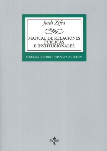 Libro Manual De Relaciones Públicas E Institucionales De Jor