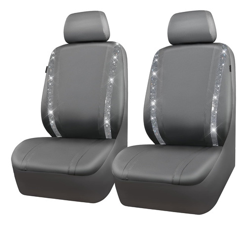 Juego De 2 Fundas De Asiento De Automóvil Con Diamantes De I