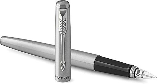 Pluma Estilografica Parker Jotter, Cuerpo De Acero Inoxidab