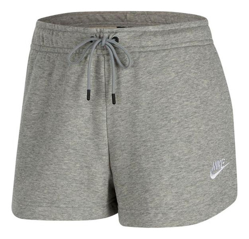 Short Nike Dama W Nsw Essntl Flc Hr Short Ft Grey