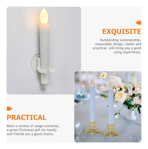 Lámpara De Vela Navideña Sin Llama, 6 Velas Led, Vela De Té,