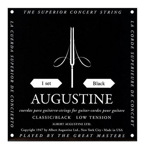 Albert Augustine Silver Black Label Classical Guitar Strings