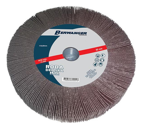 Roda De Lixa Pg 115x20mm M14 Grão 240 - Berwanger