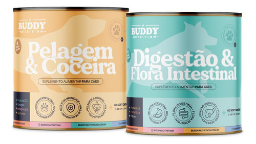 Kit Pelagem & Coceira + Digestão & Flora Intestinal
