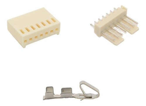 Conector Kk 2,5mm Fêmea E Macho 7 Vias + Terminais - 10 Kits