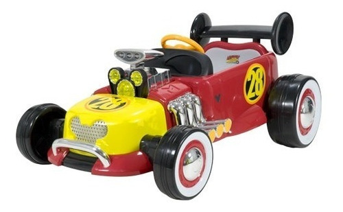 Auto A Bateria Mickey Race Car Disney 12v Color Rojo