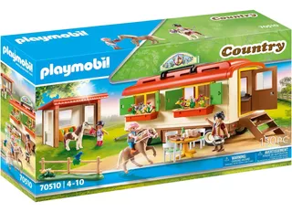 Playmobil Country 70510 Caravana Campamento De Ponis