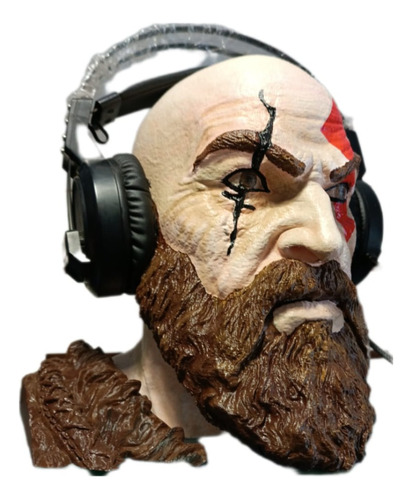 Soporte Auriculares Cabeza Kratos