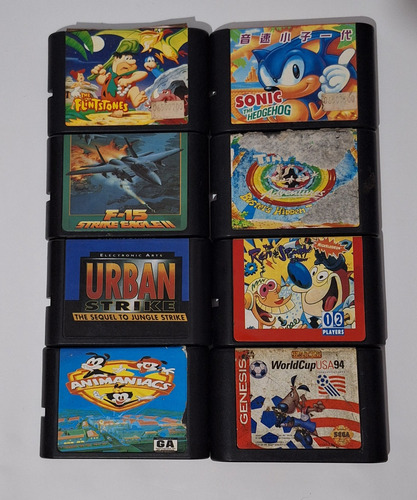 Sega Genesis . 16 Bit. Años 90 . 5 Juegos , 1 Joystick Etc Negro (Usado)