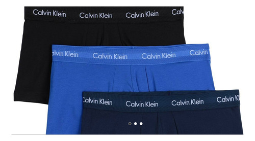 Pack 3 Boxers Calvin Klein Low Rise Trunks Hombre