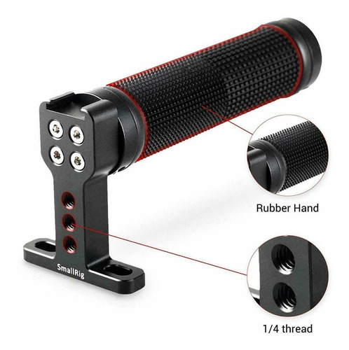 Imagem 6 de 8 de Manopla Top Handle P/ Cage Gaiola 1/4'' Smallrig 1447 Sapata