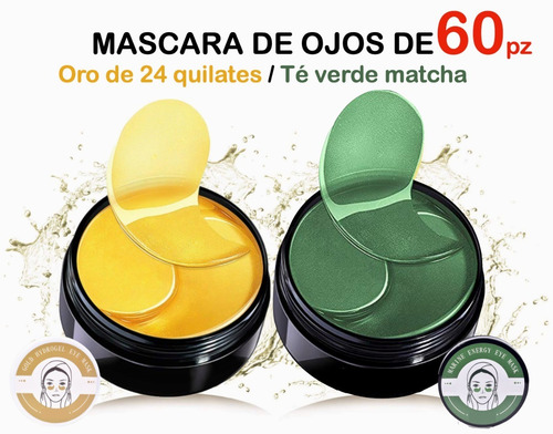 Imagen 1 de 10 de Parches Hidratante Hydrogel Aminoacidos Elimina Ojeras 60pcs