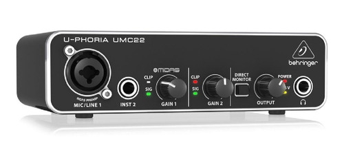 Behringer Interfaz Audio Behringer Umc22 Preamp Midas 2x2 (Usado)