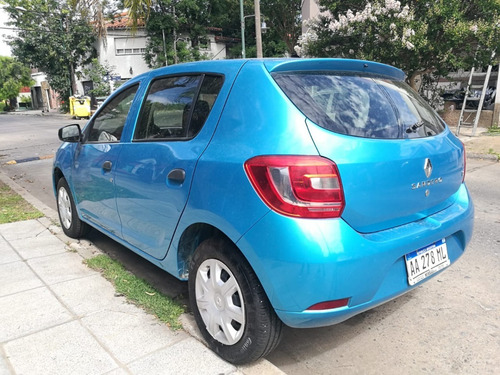 Renault Sandero Expression 2016 Azul Nafta 1 Mano