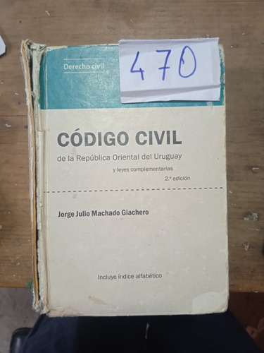 Codigo Civil De Uruguay Tapa Rota