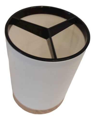Imagen 6 de 8 de Escurridor Cubiertos Porta Cubiertos Plastico Y Madera