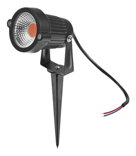 Foco Led Estaca Jardín 5w Exterior Iliuminación Rojo Ó Azul