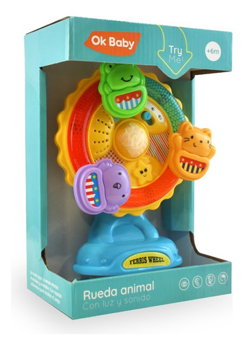 Rueda Animal Con Ventosa Luz Y Sonido Cod Okbb0139 Loonytoys