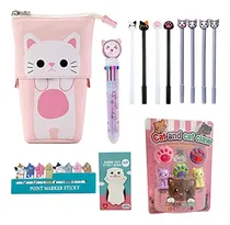 Comprar Cartucheras Juego De Papelería Para Gatos 8 Bolígrafos