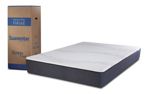 Imagen 2 de 3 de Colchon 2 Plazas Alta Densidad Suavestar Stress Free 140x190
