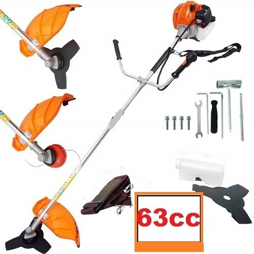 Roçadeira Gasolina 58cc Mais Vendida Do Site C/acessórios Completa-lamina 3 Pontas- Carretel Nylon- Cinto- Ferramentas-