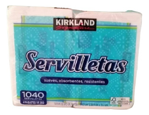 Kirkland Signature Servilletas Con 1040 Piezas
