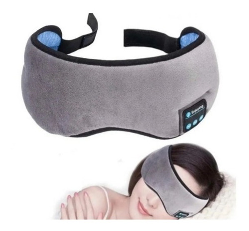 Imagem 1 de 5 de Máscara De Dormir Tapa Olho C/ Fone De Ouvido Bluetooth