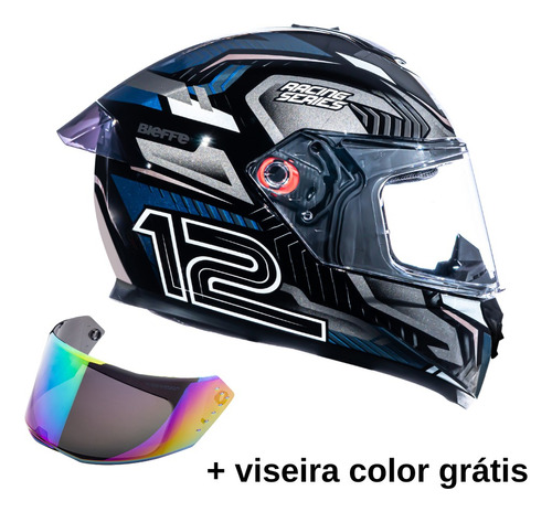 Capacete De Moto Fechado Bieffe Masculino Feminino Esportivo