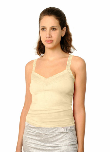 Musculosa Morley Elastizado, Espalda Encaje, Brishka L-0002