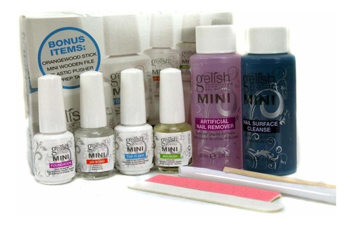 Set Completo Mini Gelish + Regalos , 100% Originales.