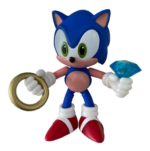 Sonic Bebe Articulado Con Luz Led 22 Cm Alto