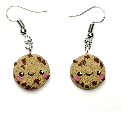 Aretes Galletas Con Chips De Chocolate Kawaii