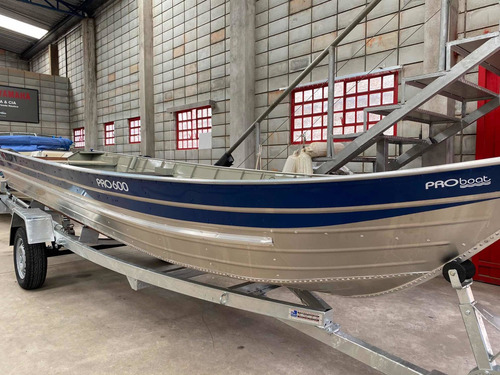 Barco Para Pesca E Passeio Proboat 600 Com Carreta 0 Km!