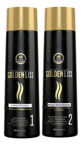 Hbeauty Progressiva Golden Liss 2x300ml Sem Formol