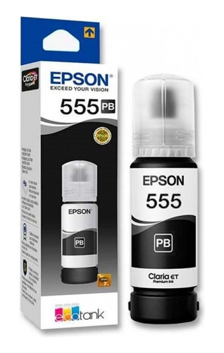 Botella De Tinta Epson Original Bkyc T554t555 P/ L8180l8160 