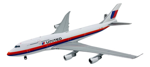 Avión A Escala De Metal 1/400 B747400 United Airlines