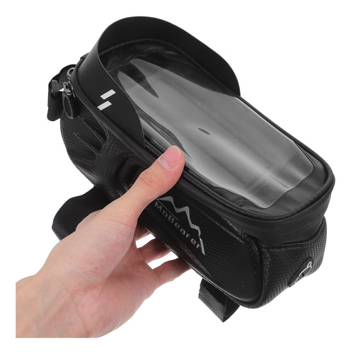 Bolsa De Teléfono Con Marco Frontal Para Bicicleta, 1 Unidad
