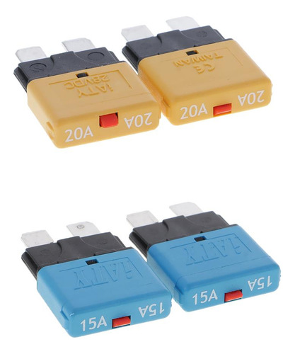 4x Fusible 15a 20a 28v Disyuntor De Automotrices Para