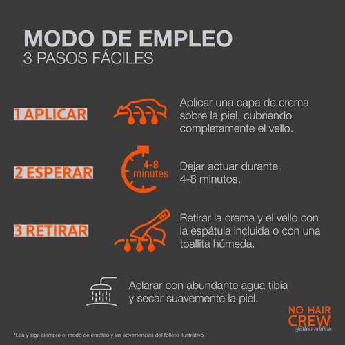 No Hair Crew Tattoo Edition - Crema Depilatoria Para Cuerpo