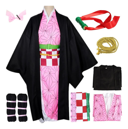 Hokepli Anime Cosplay Traje Kimono Conjunto Halloween Kimono