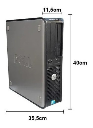 Imagem 1 de 5 de Cpu Dell Core 2 Quad 8gb Ssd 120 Hd 500 + Wifi / Win 10