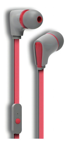 Audífono Vector Inear Stf 3.5 Antienredos Microfono Alambric Color Rojo