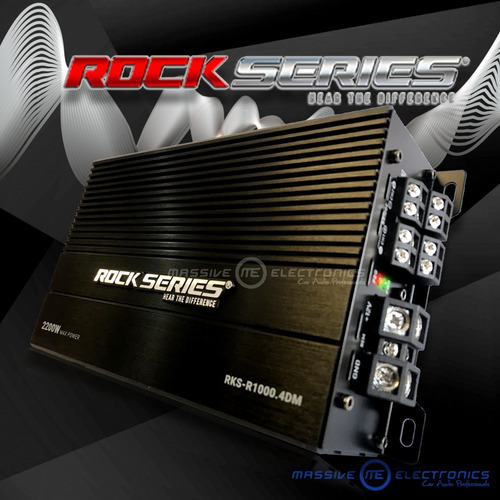 Imagen 3 de 7 de Amplificador Mini Rock Series Rks-r1000.4dm 4 Canales 2200w
