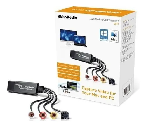 Capturadora Gamer Avermedia C039 Dvd Ezmaker 7 /v