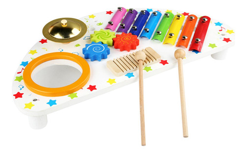 Instrumento De Percusión, Xilófono De Madera Colorido,