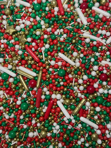 Sprinkles Navidad 100g Para Deco Postres