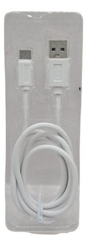 Cable Cargador Blanco Usb Tipo C 1 M