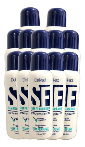 Desodorante Spray Sf Sem Perfume 90ml ( 12 Unidades ) Wxz