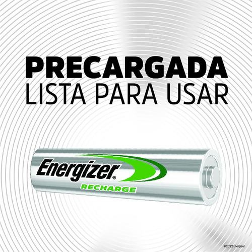Pilas Recargables Energizer Aa 2000 Mah Blister 4 Unidades